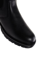 Men's Black Leather Casual Chelsea Boots | Derimod