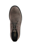 Geox Men's Brown Ottavio Suede Leather Boots | Derimod