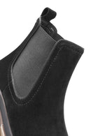 Men's Black Suede Leather Chelsea Boots | Derimod