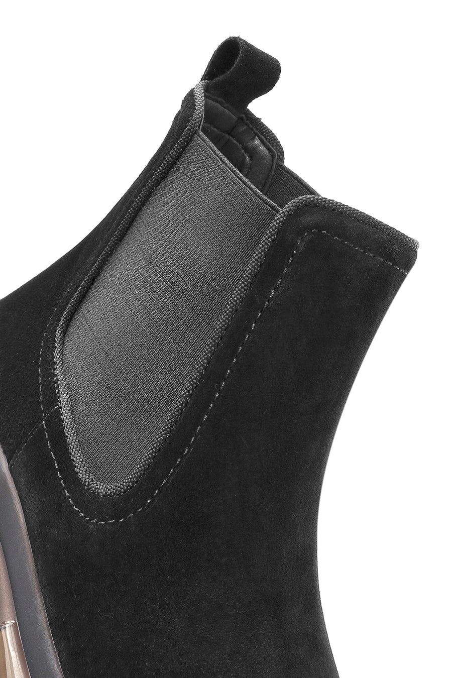 Men's Black Suede Leather Chelsea Boots