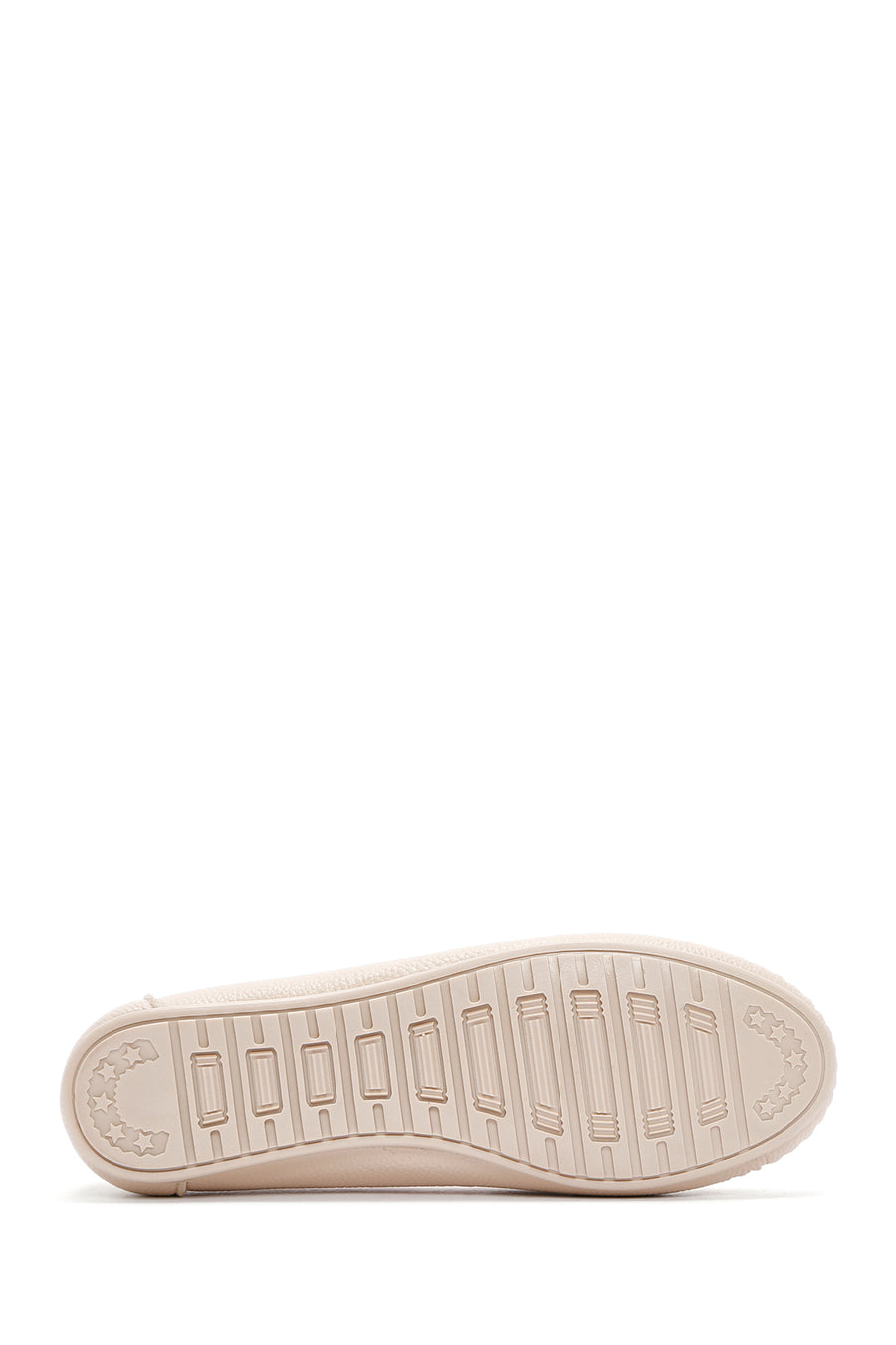 Women's Beige Buckle Detailed Loafer