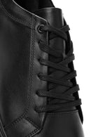 Men's Black Lace-up Leather Sneaker | Derimod