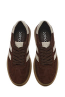 Woman Brown Lace-Up Suede Leather Sneaker | Derimod