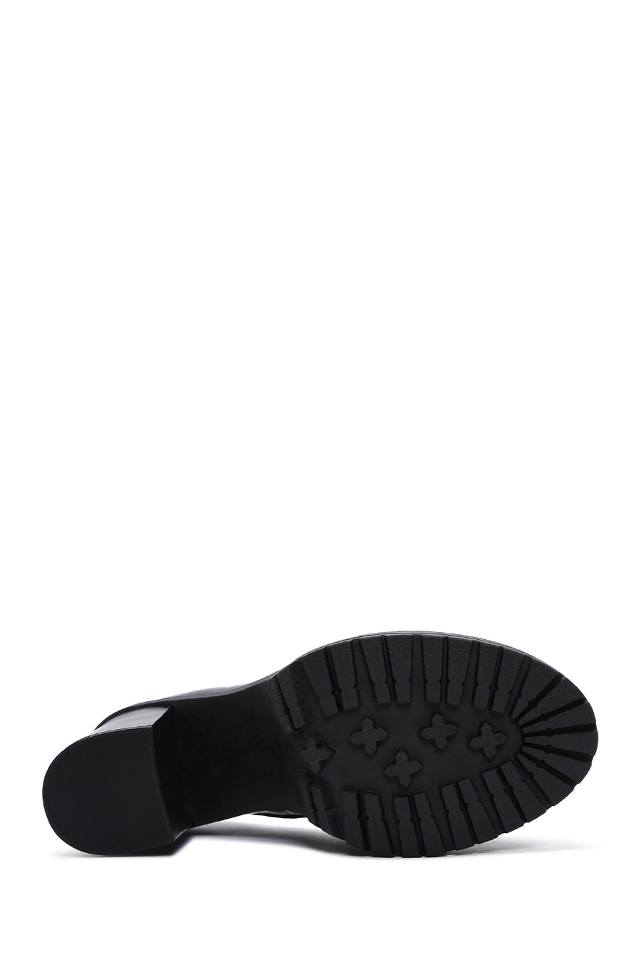 Women's Black Patent Leather Heeled Loafer
