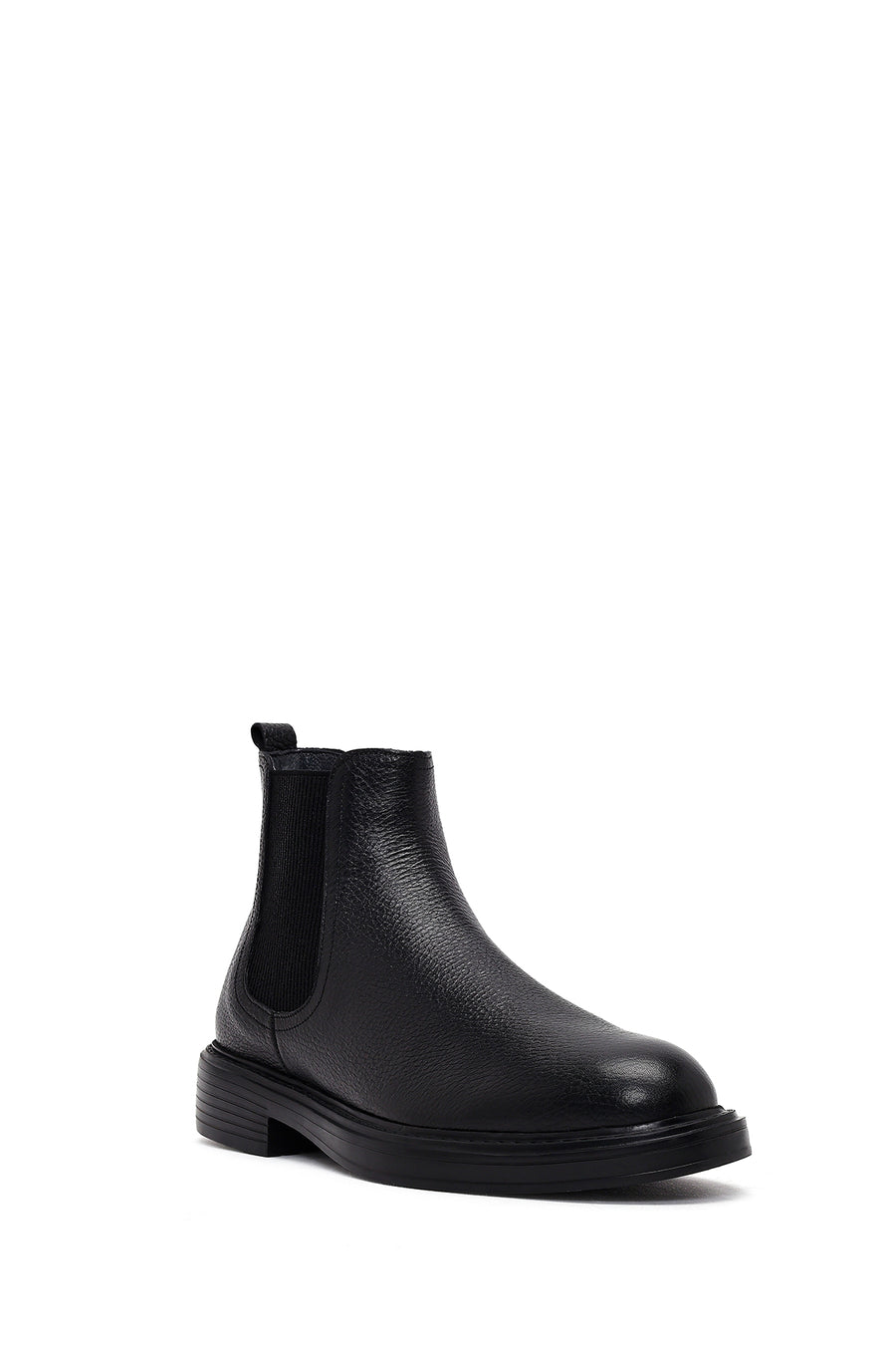 Men's Black Leather Chelsea Boots