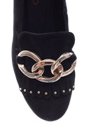 Stone Detailed Women's Leather Shoes | Derimod