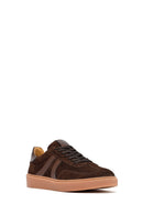 Woman Brown Lace-Up Suede Leather Sneaker | Derimod