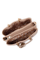 Woman Cream Long Strap Printed Shoulder Bag | Derimod