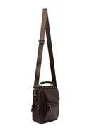 Men's Brown Leather Messenger Bag | Derimod