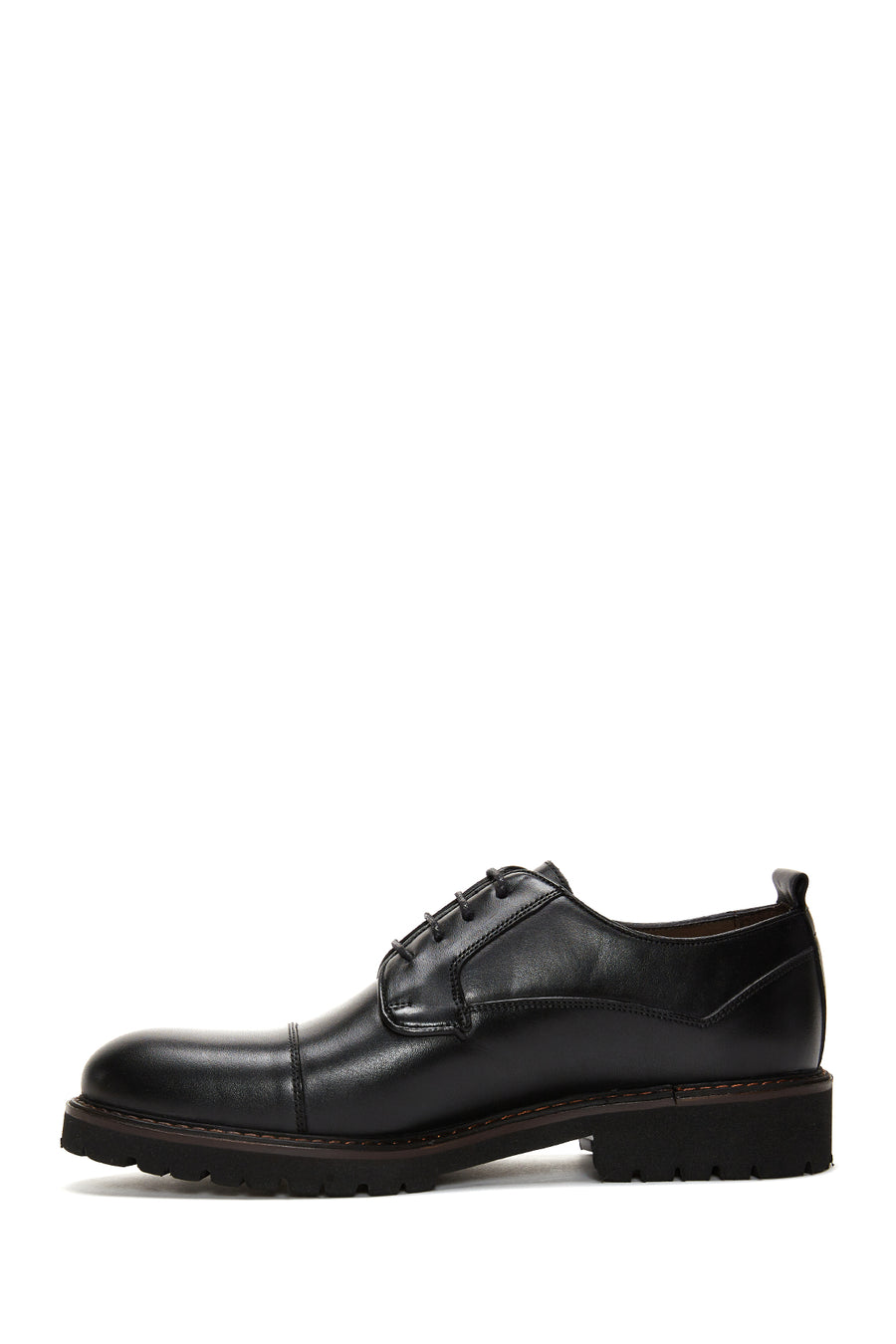 Men's Black Leather Casual Shoes