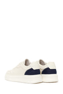 Male White Lace-Up Leather Sneaker | Derimod