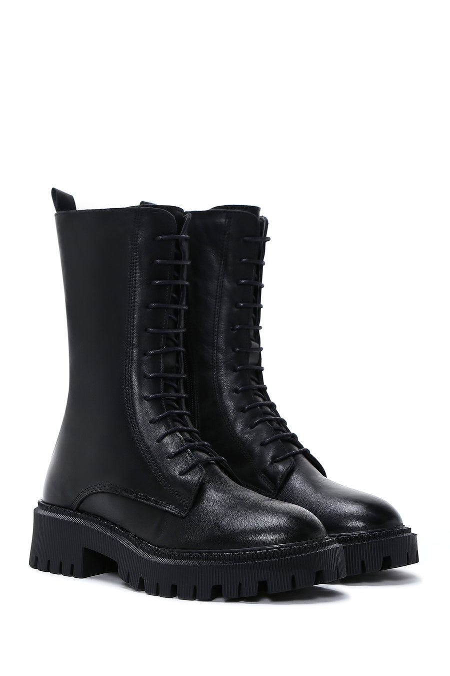 Women's Leather Lace-Up Boots