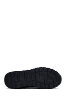 Men's Black Lace-Up Leather Casual Sneakers | Derimod