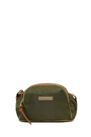Woman Khaki Fabric Crossbody Bag | Derimod
