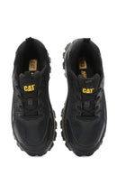 Caterpillar Men's Black Intruder Essential Lace-Up Chunky Sole Leather Sneaker | Derimod
