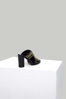 Heeled Women's Leather Slippers | Derimod
