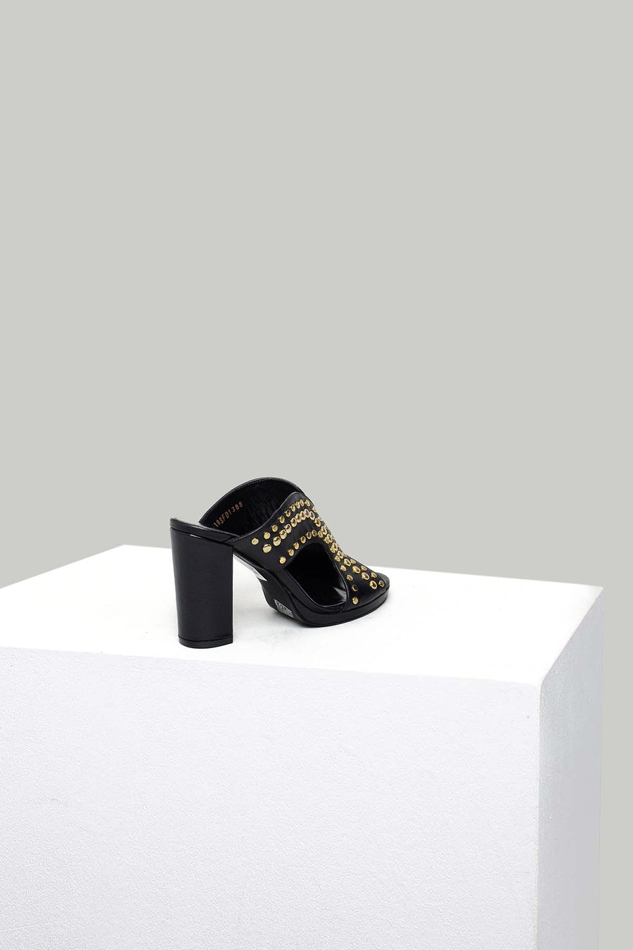 Heeled Women's Leather Slippers