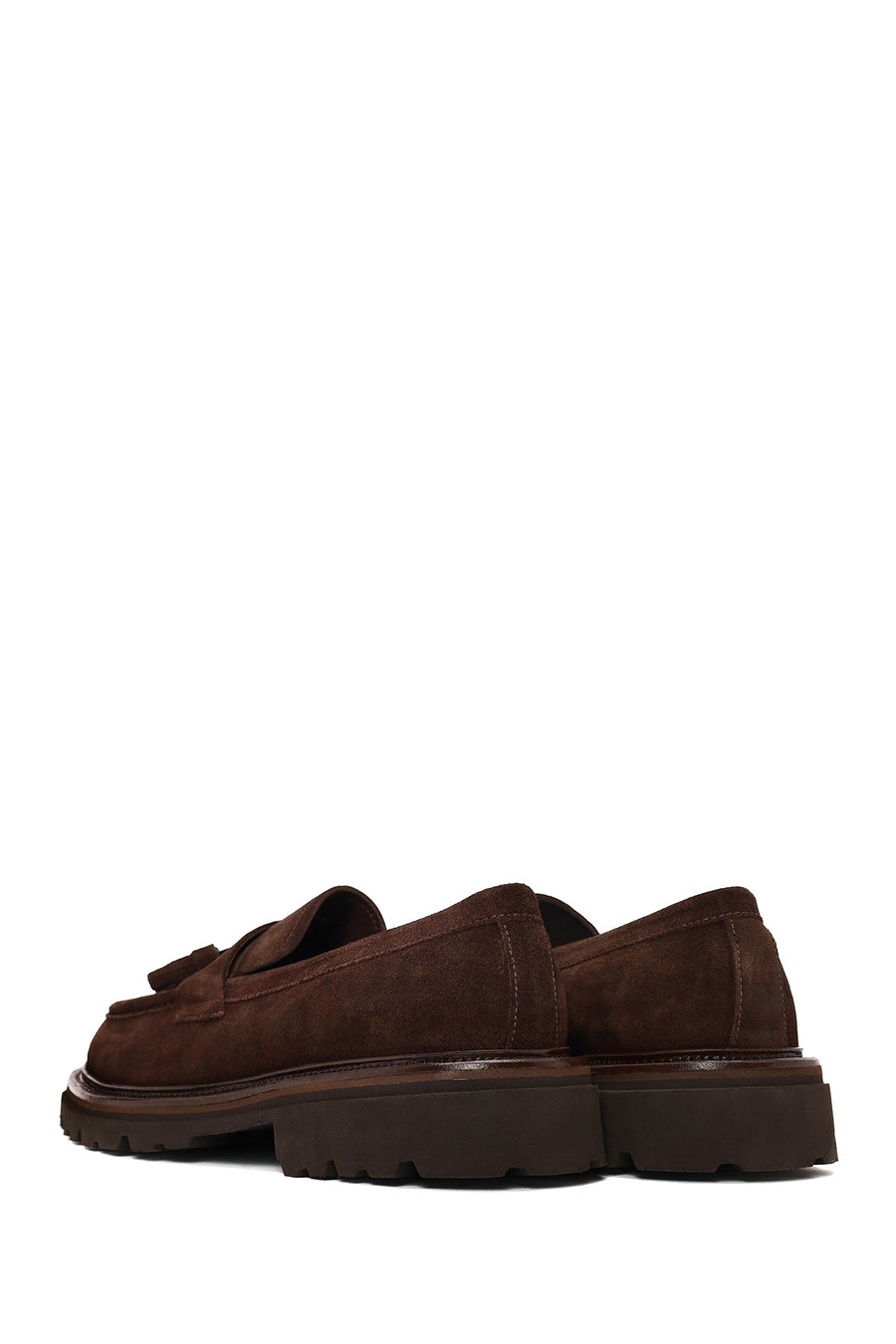 Male Brown Tasselled Suede Loafer