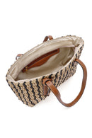 Women's Beige Straw Shoulder Bag | Derimod