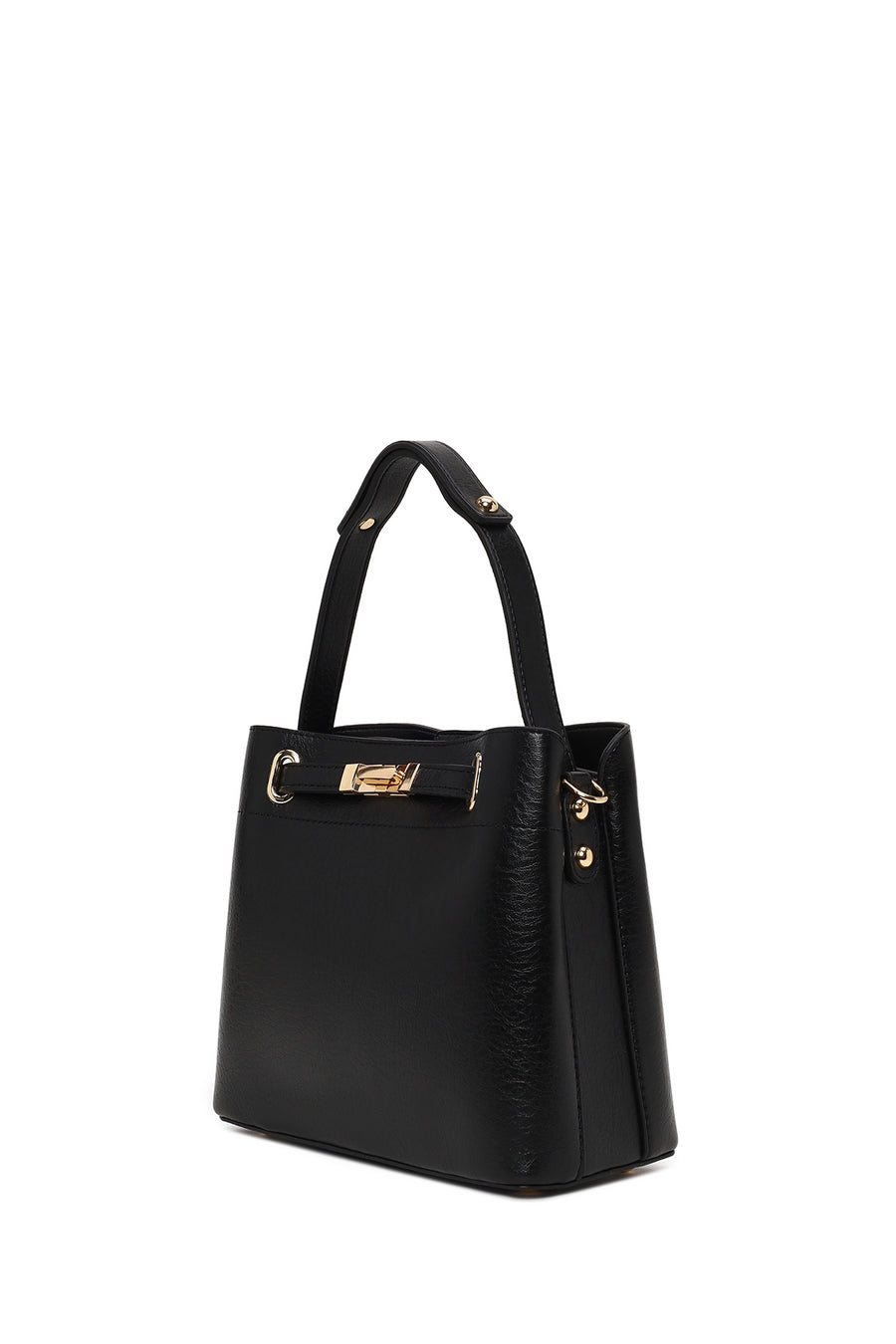 Woman Black Long-Strap Classic Shoulder Bag