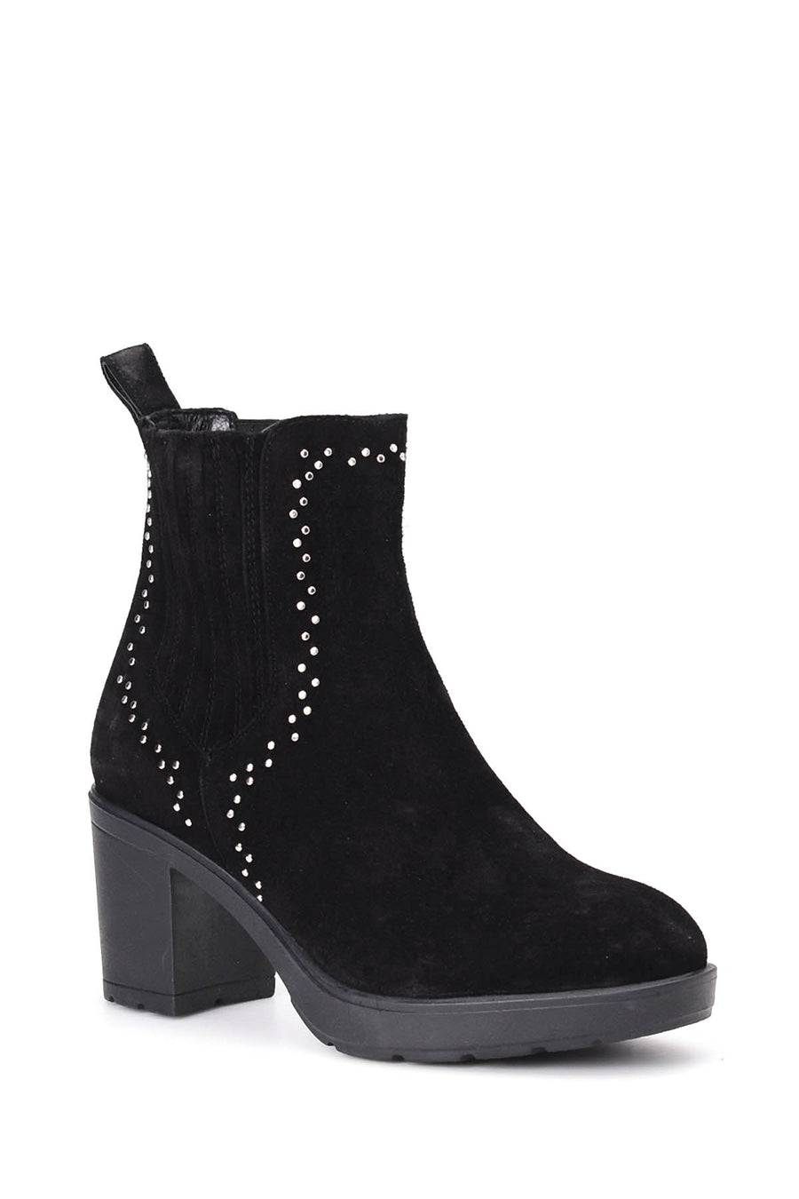 Women's Suede Heeled Boots