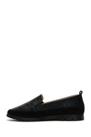 Kadın Siyah Deri Comfort Loafer | Derimod