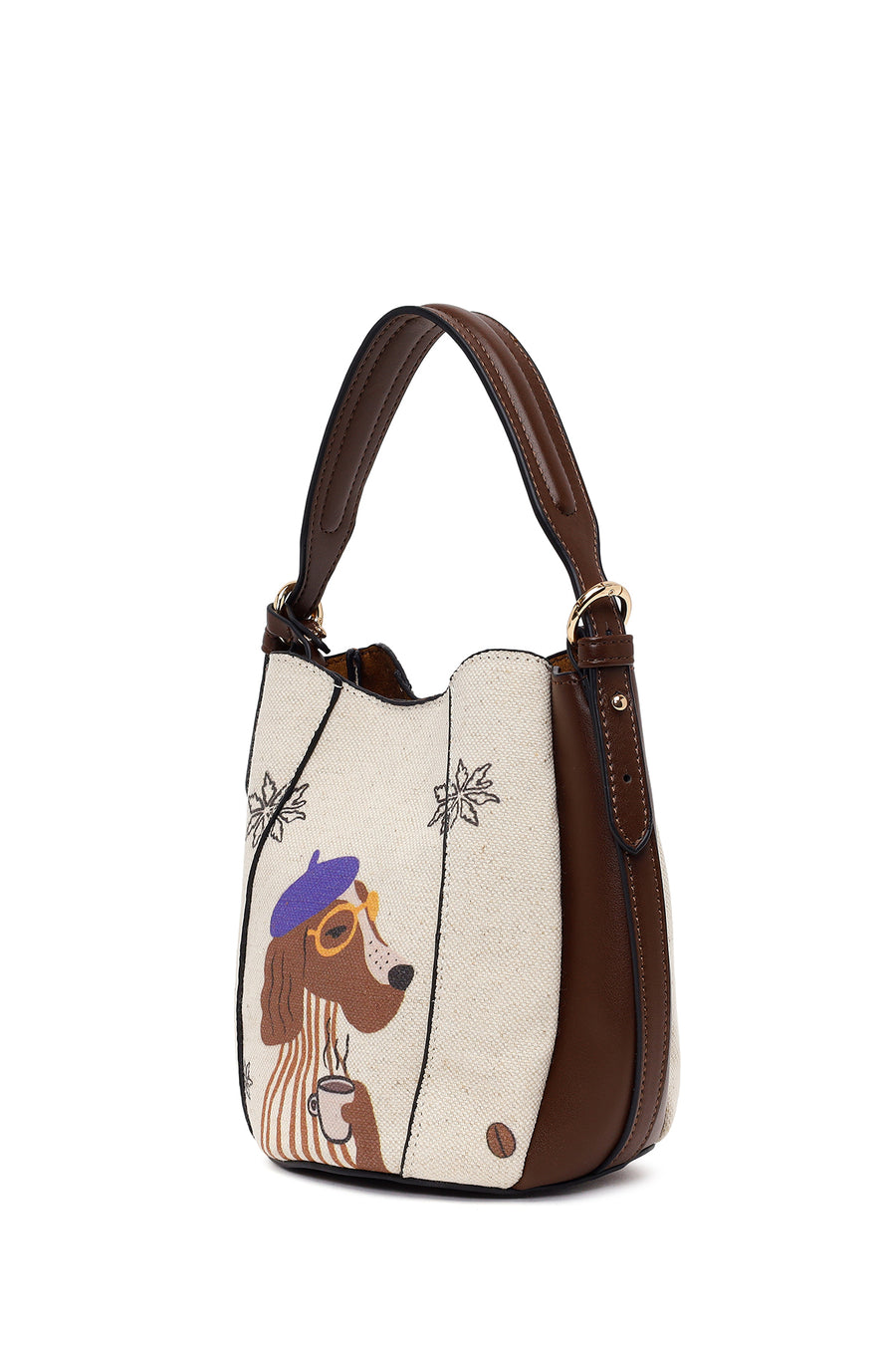 Woman Multicolored Patterned Shoulder Bag