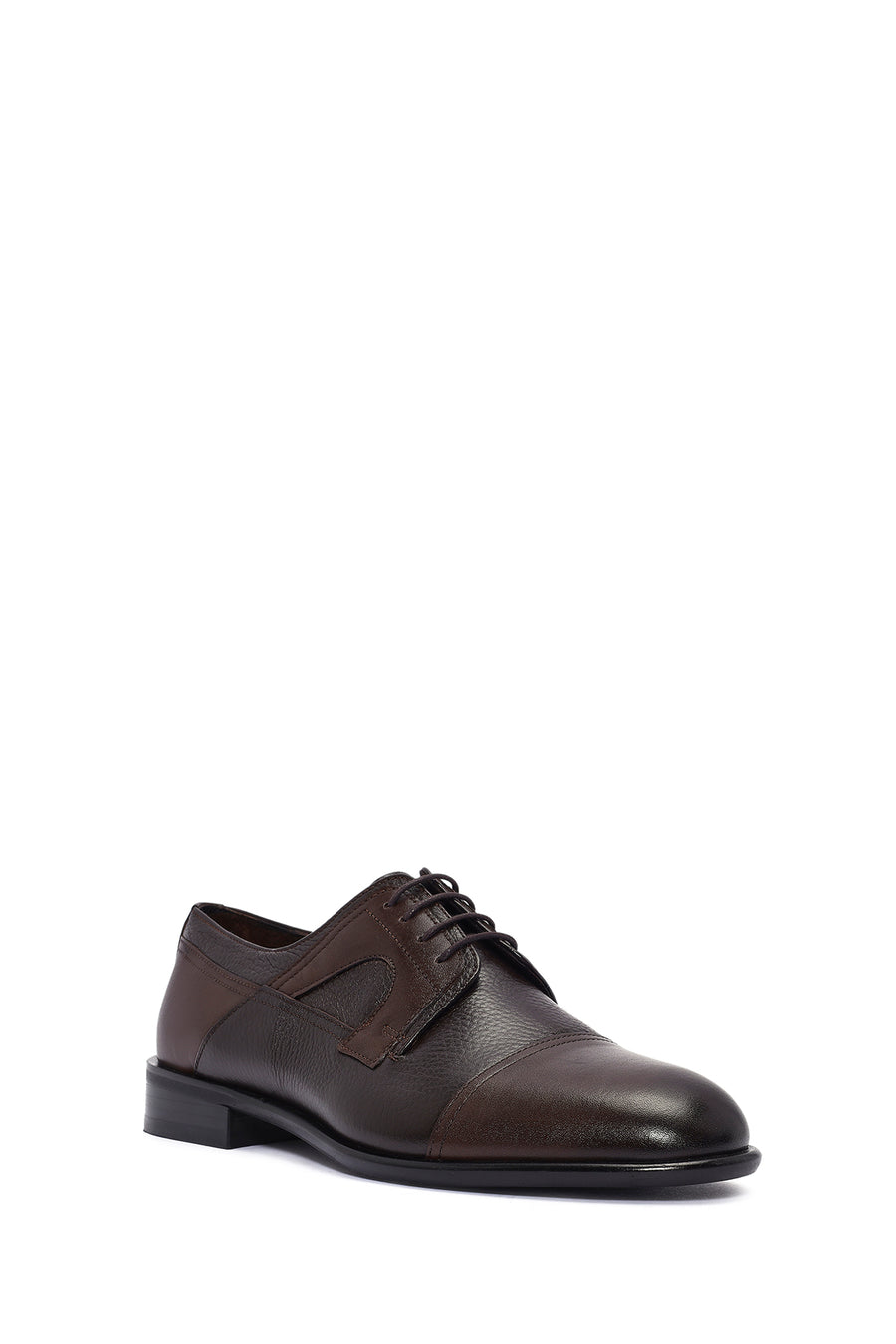 Men's Brown Laced Leather Classic Shoes