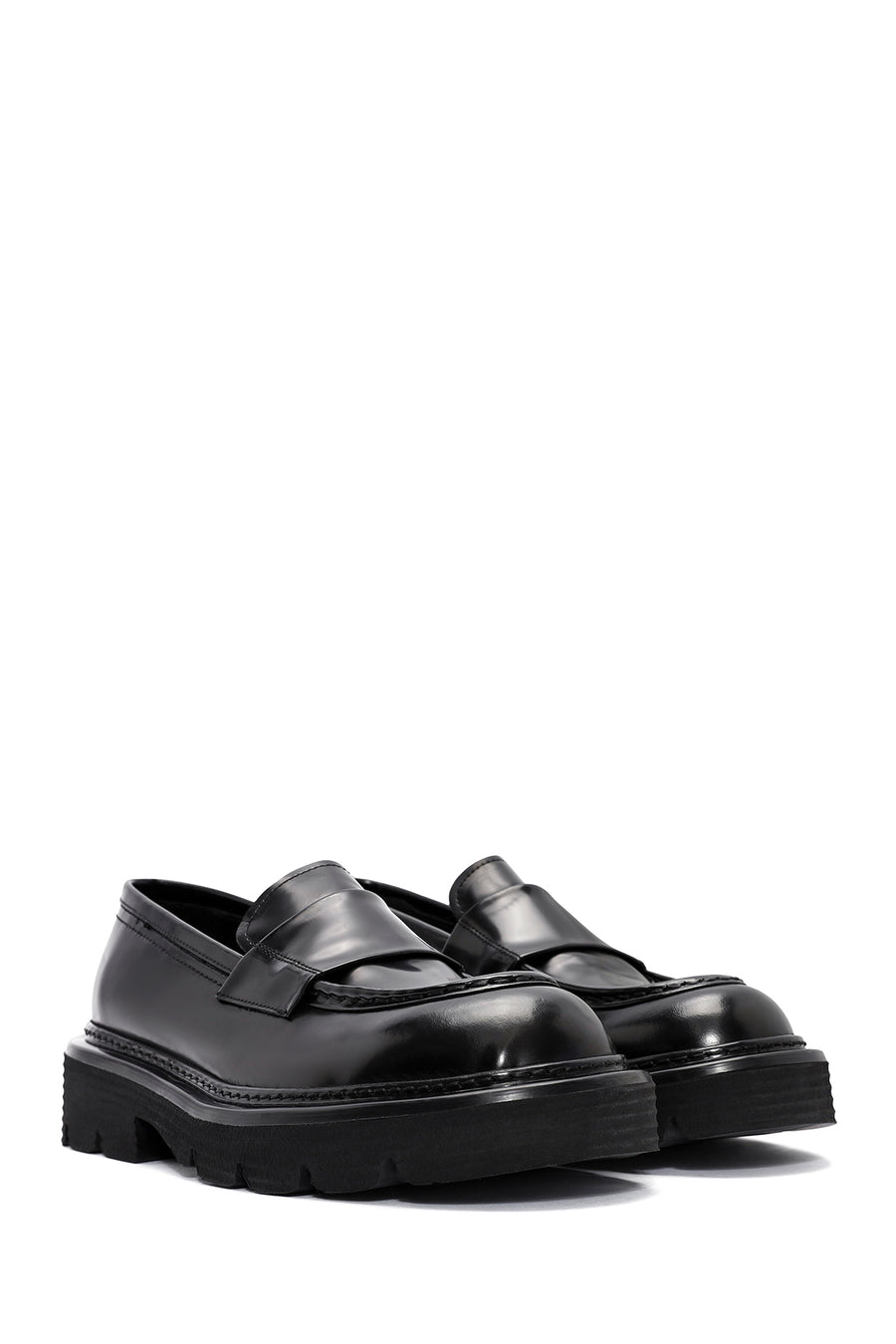 Erkek Siyah Deri Casual Loafer