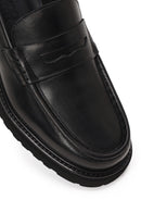 Erkek Siyah Deri Casual Loafer | Derimod