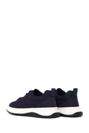 Male Navy Lace-up Fabric Sneaker | Derimod
