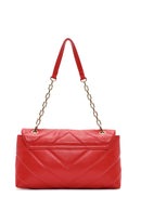 Women's Red Chain Strap Quilted Shoulder Bag | Derimod