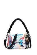 Women's White Long Strap Printed Shoulder Bag | Derimod