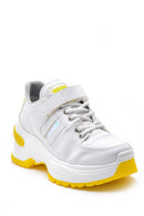 Women's High-Sole Leather Sneaker | Derimod