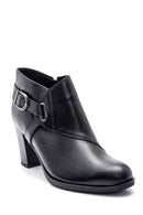 Kadın Siyah Deri Topuklu Bot | Derimod