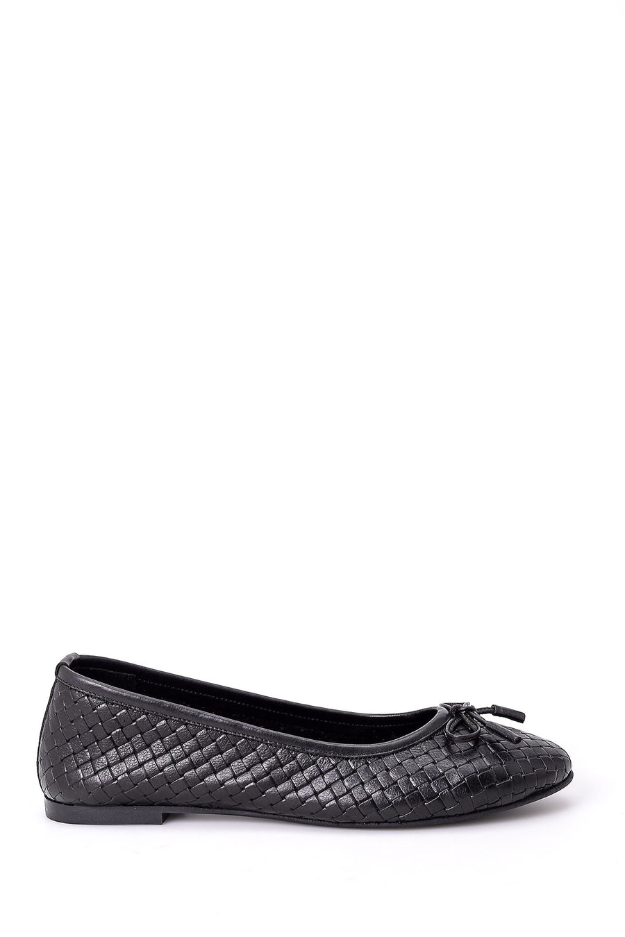 Women's Bow Leather Ballerinas 19SFD281018 | Derimod
