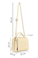 Women's Cream Long Strap Straw Handle Bag | Derimod