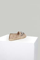 Taşlı Bej Kadın Espadril | Derimod