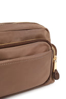 Woman Brown Fabric Mini Crossbody Bag | Derimod