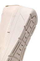Woman Cream Wedge Leather Comfort Loafers | Derimod