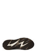 Men's Brown Lace-Up Thick-Soled Leather Casual Sneaker | Derimod