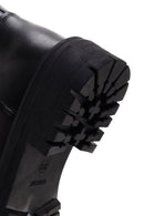Geox Women's Black Zippered Leather Boots | Derimod