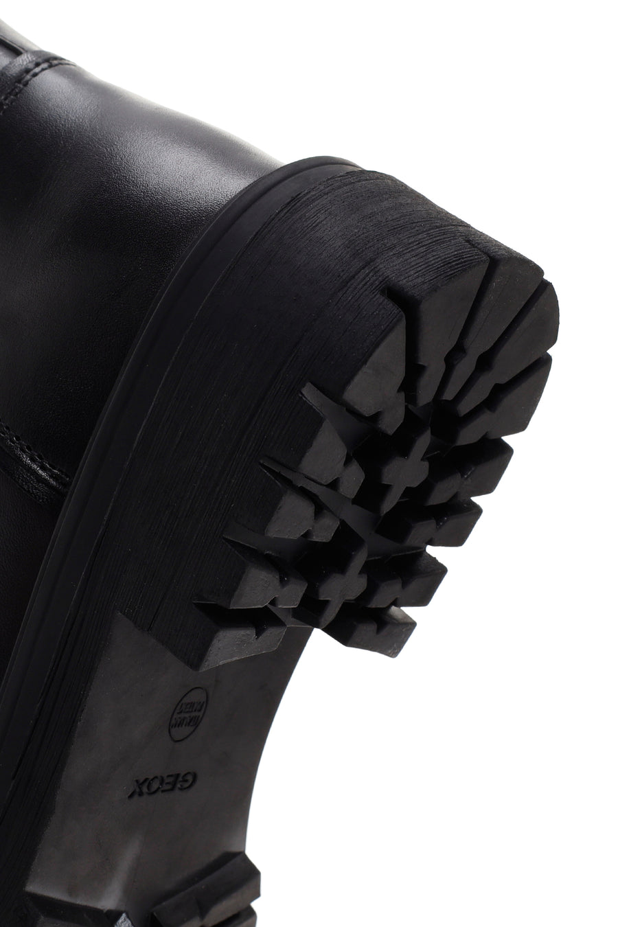 Geox Women's Black Zippered Leather Boots