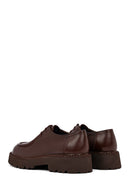 Male Brown Lace-Up Thick-Soled Leather Casual Shoe | Derimod