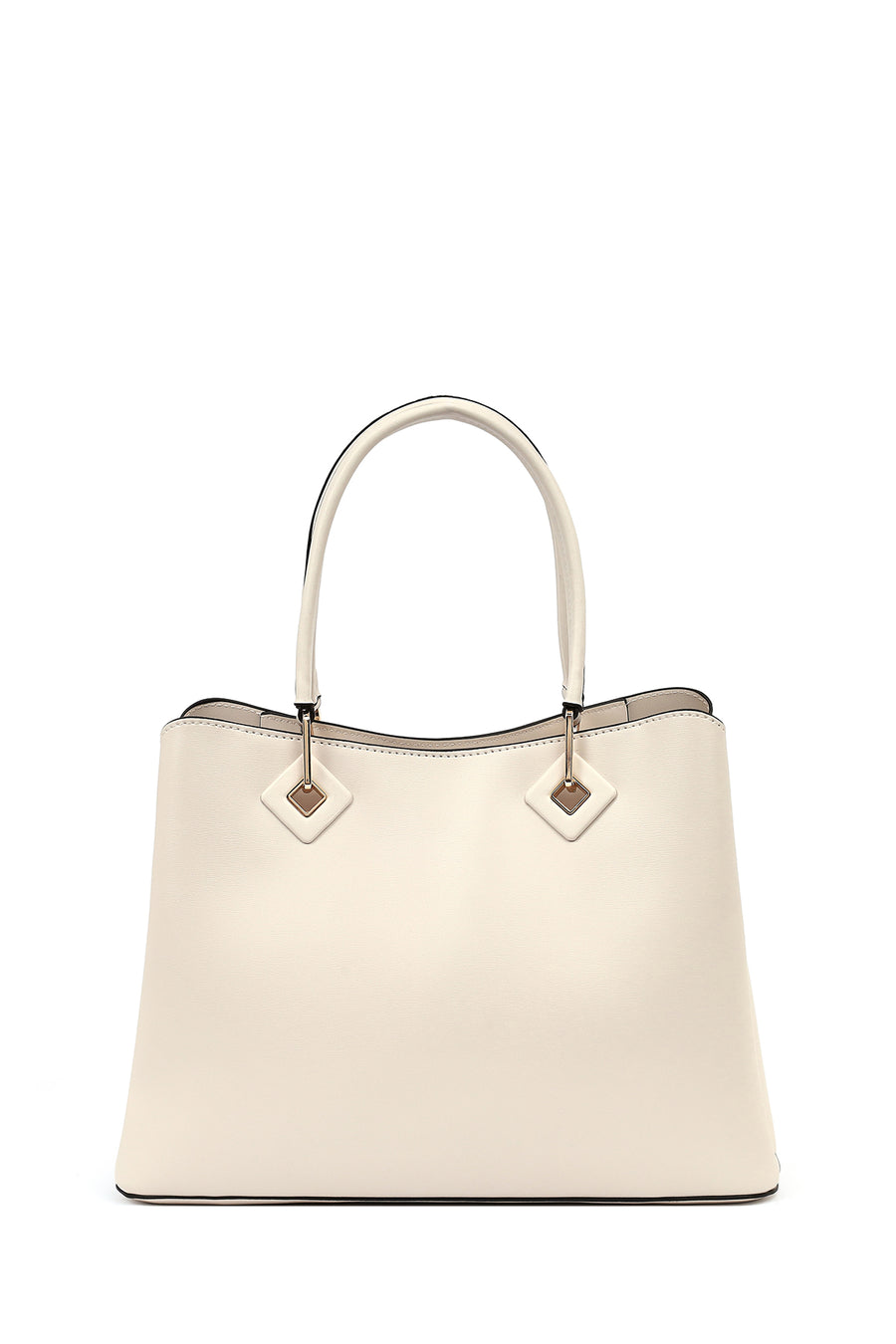 Women's Cream Long Strap Shoulder Bag