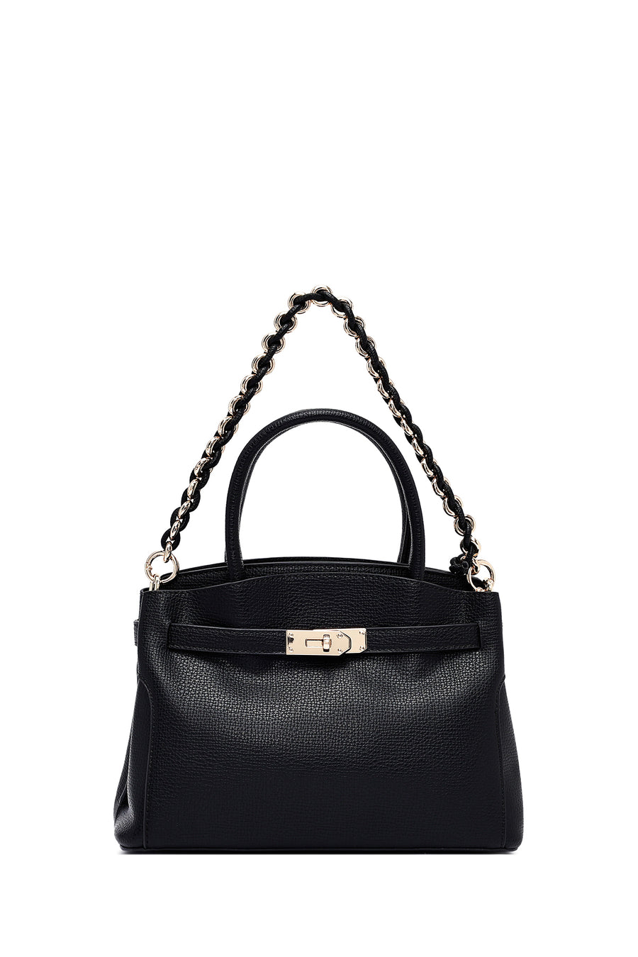 Women's Black Long Strap Mini Handbag