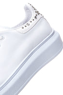 Women's White Stone Thick Soled Sneaker | Derimod