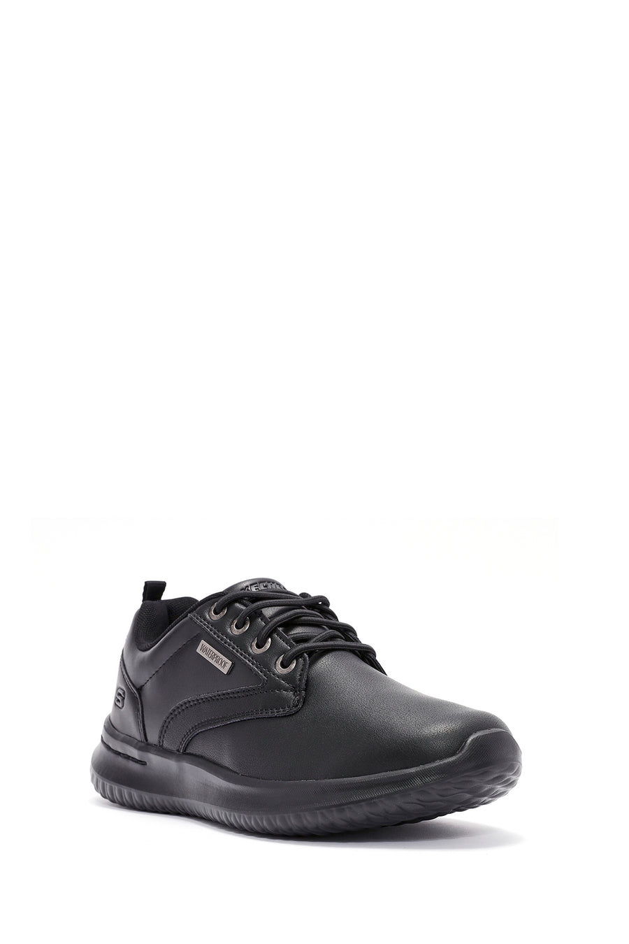 Skechers Erkek siyah Delson - Antigo Bağcıklı Deri Sneaker
