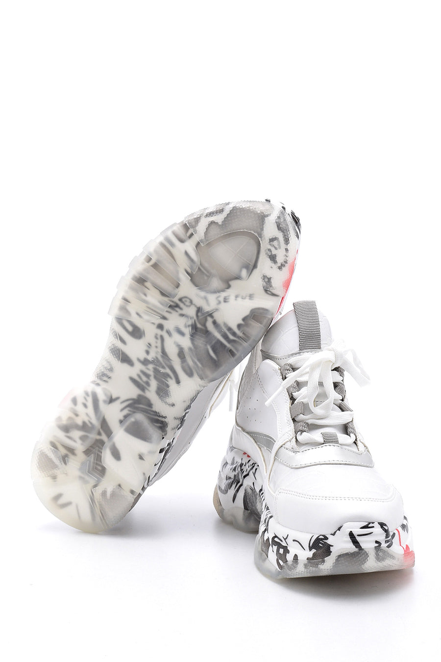 Women's Transparent Sole Detailed Sneaker