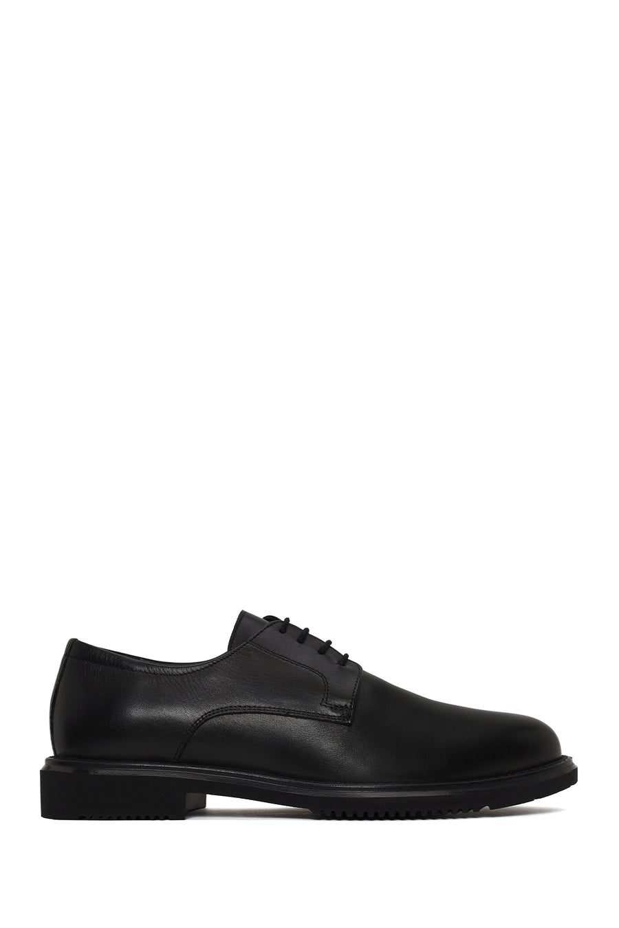 Male Black Lace-up Leather Casual Shoes WM800004DV | Derimod